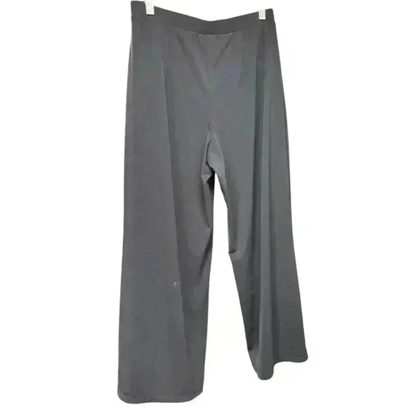 CHICOS Brigitte Navy Blue Pull on Wide Leg Slimming Cropped Pants Size 4/6 - Picture 2 of 8